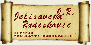 Jelisaveta Radišković vizit kartica